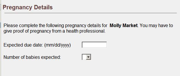 Pregnancy Details
