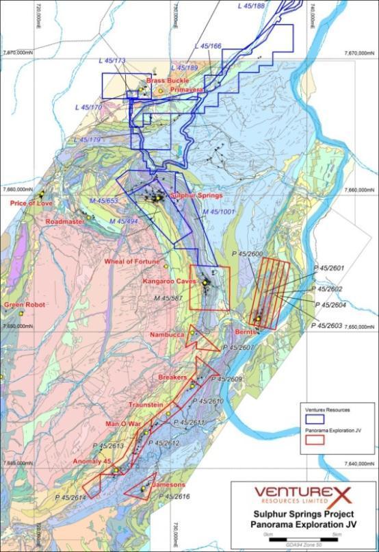 Panorama Acquisition Panorama Exploration Acquisition Significantly increased exploration footprint in Sulphur Springs Region 14 tenements covering an area of approximately 35km 2 Includes Kangaroo