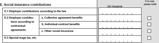 3 (5) Below are the statutory social contributions that the employer pays to the tax office and the difference between what is classified as social contributions vs tax in LCS and NA 2012.