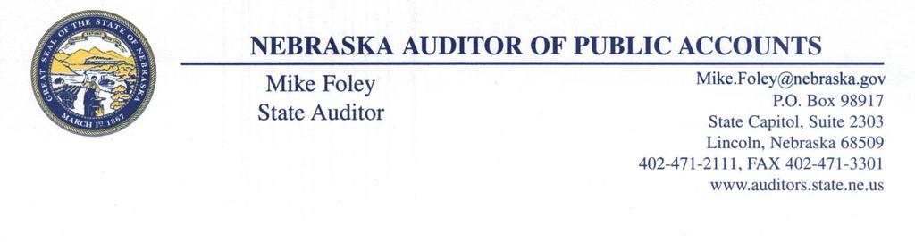 INDEPENDENT AUDITOR S REPORT Board of Commissioners Dawson County, Nebraska We have audited the accompanying financial statements of the governmental activities, each major fund, and the aggregate