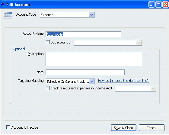 CHART OF ACCOUNTS FIXES EDIT ACCOUNT TYPE For the chart of accounts, the edit option permits a change of account name or a change of an account type (except changing to or from Accounts Receivable or