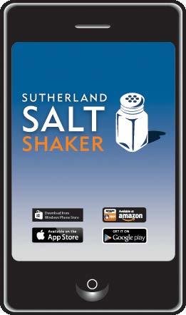 Connect with us! The Sutherland SALT Shaker mobile app is now available.