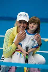 A highlight has been the Aviva Tennis Hot Shots clinic, with tennis ambassador Alicia Molik being a major hit with the kids.