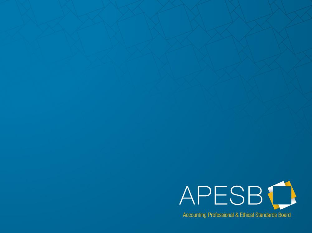 Australian Developments and APESB Agenda IESBA Meeting New