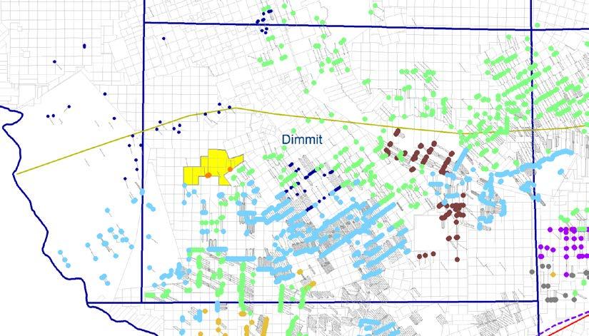 Dimmit County Overview Well Assumptions (1) Dimmit Gross (net) locations ~111 (~67) Spacing assumptions 40 80 acres Average Lateral Length 7300