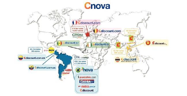 Cnova Initiation of coverage Cnova: a mix of mature/emerging markets Cnova is the result of the merger of Cdiscount in France and Nova Pontocom in Brazil.