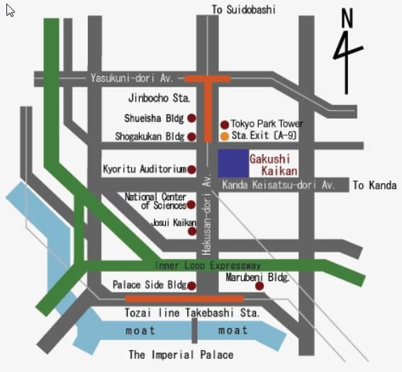 jp アクセス /Access Map (A9) Metro Station: Jimbocho
