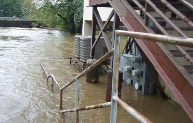 Building equipment exposed to riverine flood (source: The Zurich Services Corporation) Discussion Emergency response plan vs.