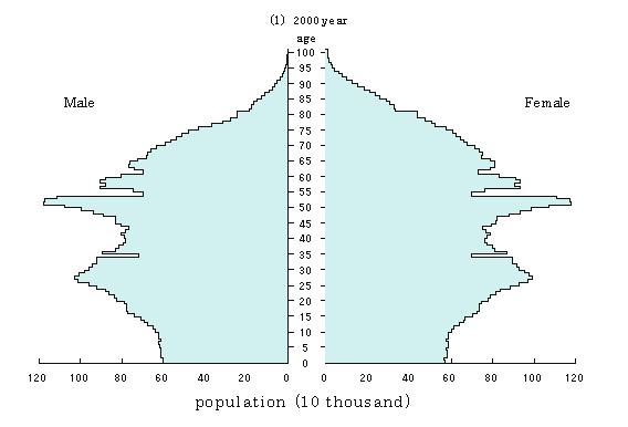 396 Yukihiro Oshika APPENDIX 2 JAPANESE FUTURE DEMOGRAPHIC PROJECTIONS Population Pyramid: Medium Variant,