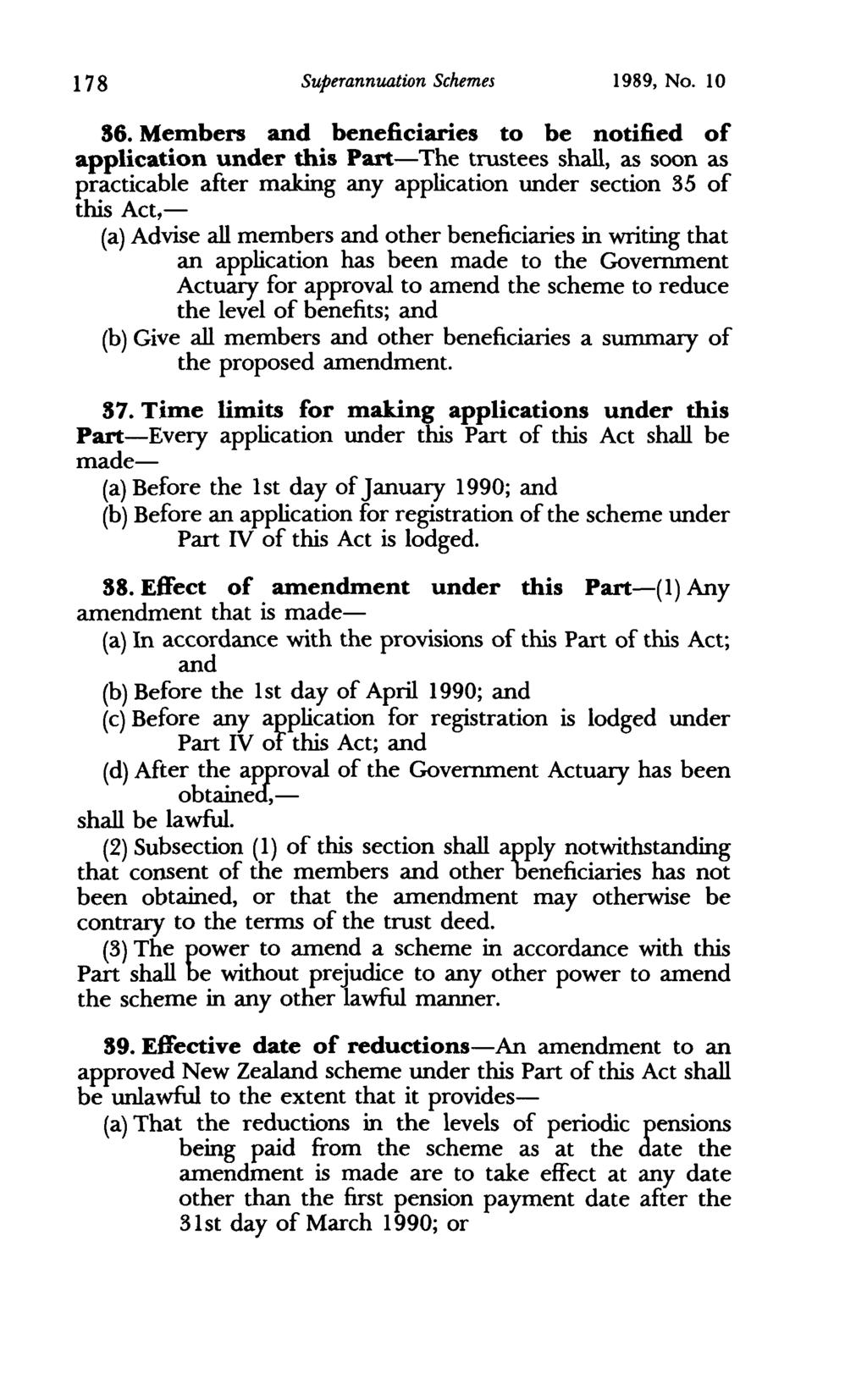 178 Superannuation Schemes 1989, No. 10 36.