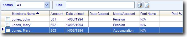 Task 6.2 - Salary Sacrifice Contributions Click Mary Jones 503 will be added to the Members list. Click Exit (ALT + X).