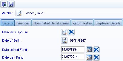 Task 7.1 - Commutation of a Member Date left Fund Input 01/07/2014 as the Date left Fund.