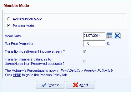 Task 6.1 - Commence a Transition to Retirement Pension Click Click Exit.