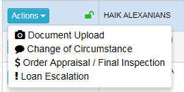 Appraisal Process Functionality to order appraisals through the MMI portal has been added to the Action button within the pipeline with receipt of the Intent to Proceed from the borrower.