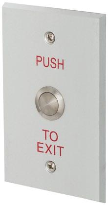 WMG Series Push buttons System accessories RS Series MS Series CS Series MG Series Metal pushbuttons The metal push to exit button provides increased security with a durable and stylish appearance.