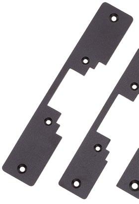 CS Series 450 and 750 models Faceplate kit and trim piece Faceplates (not sold together) Trim piece Strike and accessory dimensions CSFP-kit CWFP-kit Finish - faceplates 630/US32D Satin stainless