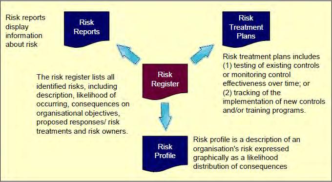 Figure 2: Types of risk reporting 2.8. Monitor and review It should be appreciated that the management of risk may change over time.