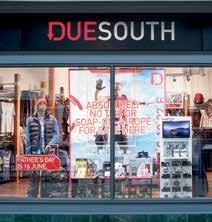 Duesouth caters for the modern, hi-tech, outdoor consumer, who demands a clearly differentiated retail environment suited to their outdoor lifestyle.