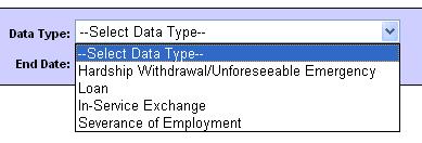 Select the Data Type. 3. Enter desired data ranch.