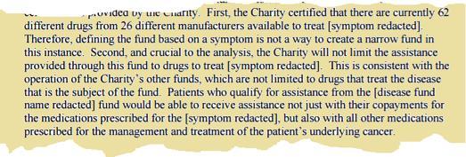 Hints from Recent Advisory Opinions A more refined stance on specific disease funds?