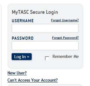 You will receive an email containing user TASC ID and a link to help you access MyTASC the first time and prompting you to set a password.