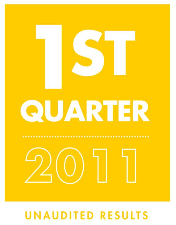 Royal Dutch Shell plc 1 ST QUARTER 2011 UNAUDITED RESULTS Royal Dutch Shell s first quarter 2011 earnings, on a current cost of supplies (CCS) basis (see Note 1), were $6.9 billion compared with $4.