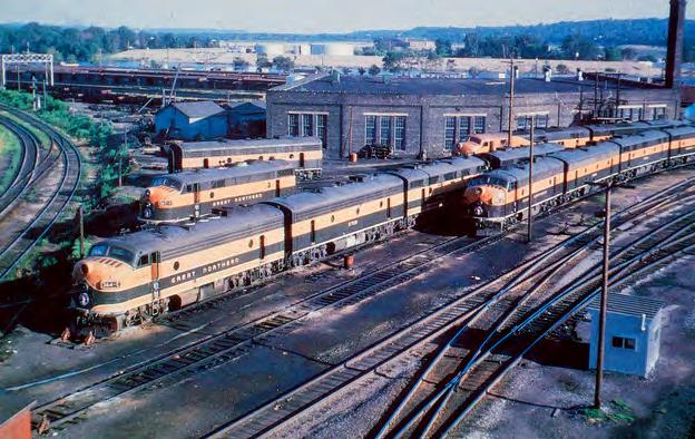 the St. Paul locomotive terminal in 1964.