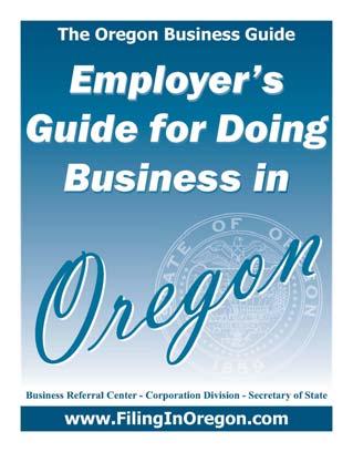 HELP AVAILABLE Corporation Division Web Site: www.filinginoregon.