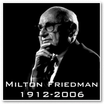 Milton Friedman Awarded Nobel Prize in Economics in 1976 "the most influential economist of the second half of the 20th