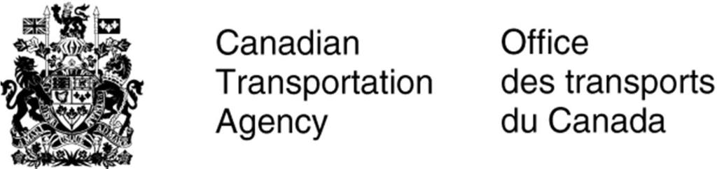 REQUEST FOR BIOGRAPHICAL INFORMATION Opportunity for arbitrators to be selected for the Canadian Transportation Agency rosters Table of Contents A.