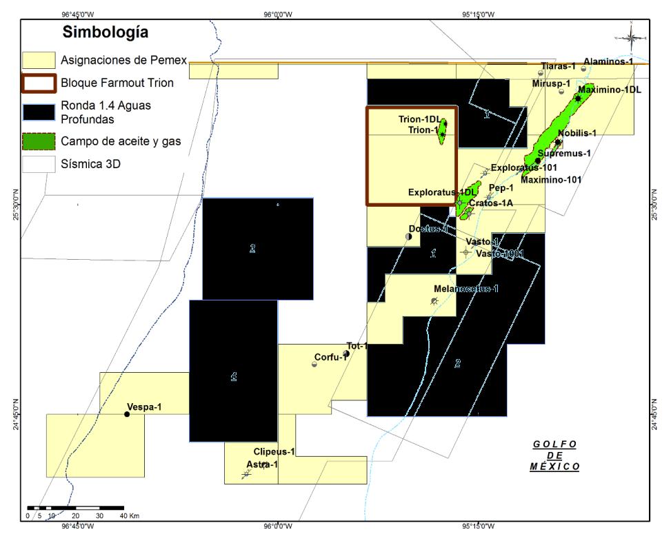 4 Deep Waters Matamoros 179 Km 3 28 Km 1 1 Great White Maximino Exploratus Oil and Gas Field 3D Seismic Block 3