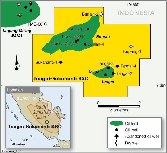 Tangai-Sukananti Production Assets Bass holds a 55% interest in the Tangai-Sukananti production assets - located in the South Sumatra Basin, a prolific Indonesian oil and gas region Experienced team