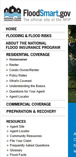 Flood Insurance Coverage Residential Properties Owners Renters