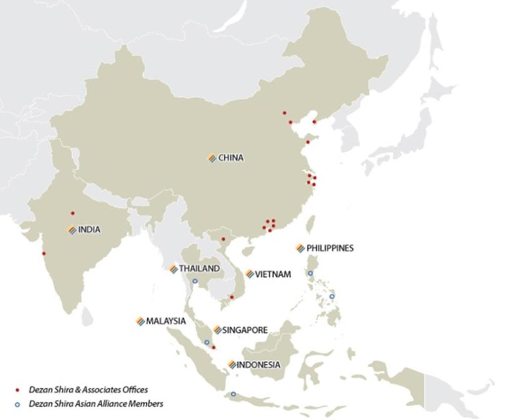 Our Global Presence Offices across China, Hong Kong, India, Singapore, and Vietnam.