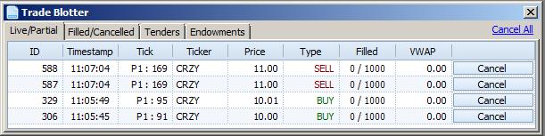 Market Orders Book Trader BUY: RIGHT click anywhere in the ask book.