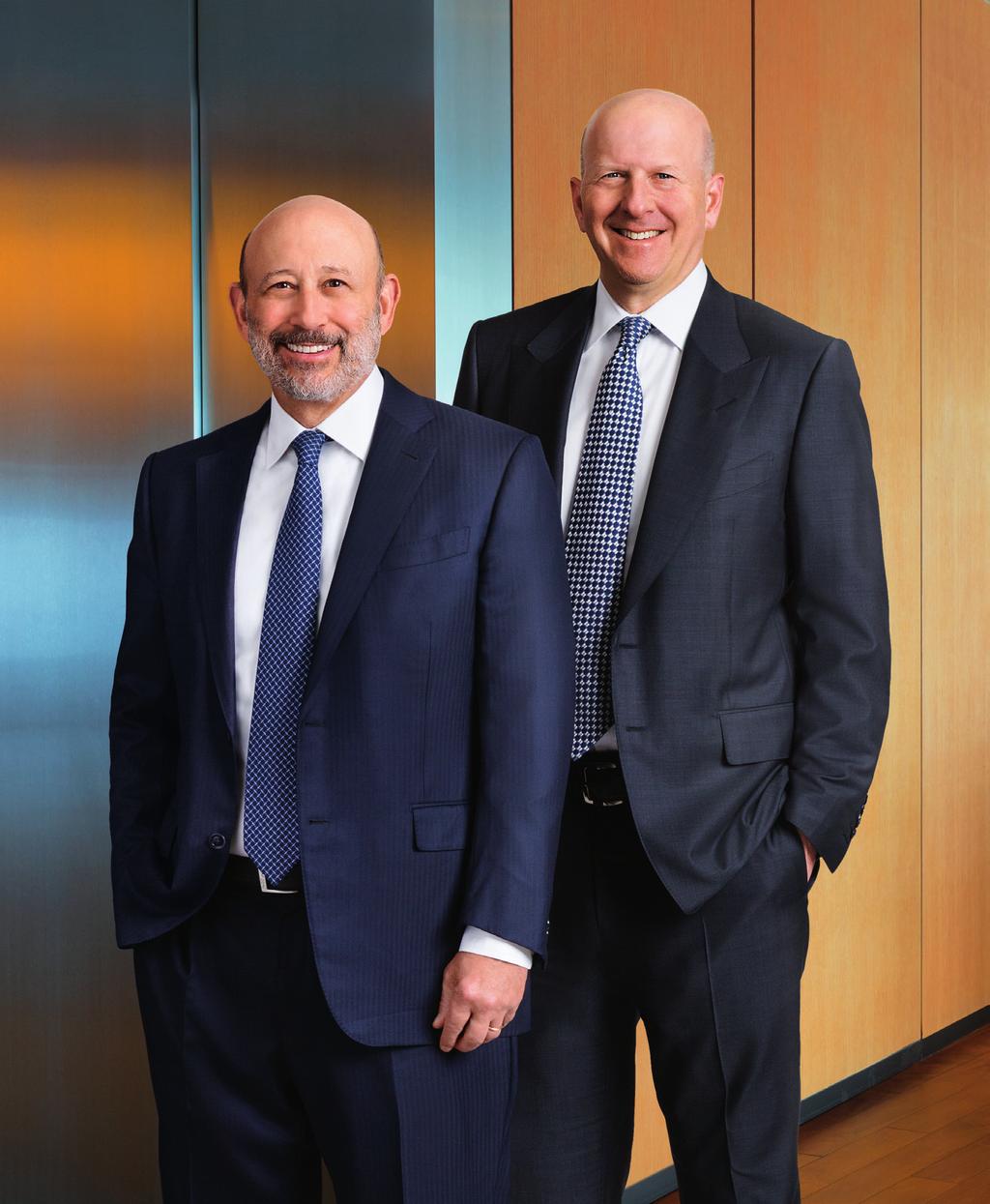 Letter to Shareholders Lloyd C. Blankfein Chairman and Chief Executive Officer (left) David M.