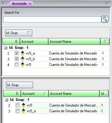 tabs enable you to classify the orders depending on their state, including a search system by text, in order to make faster the