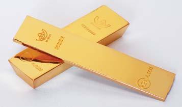 The gold for fabrication into bars and other products is normally supplied by the trade customer in the form of bars