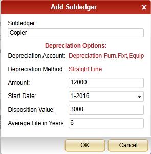 Fixed Assets and Depreciation If the administrator has applied depreciation settings for fixed assets (discussed previously in this document), the budgeteer can model the depreciation of existing or