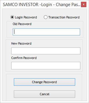 After you change the Login Password, you would be asked to