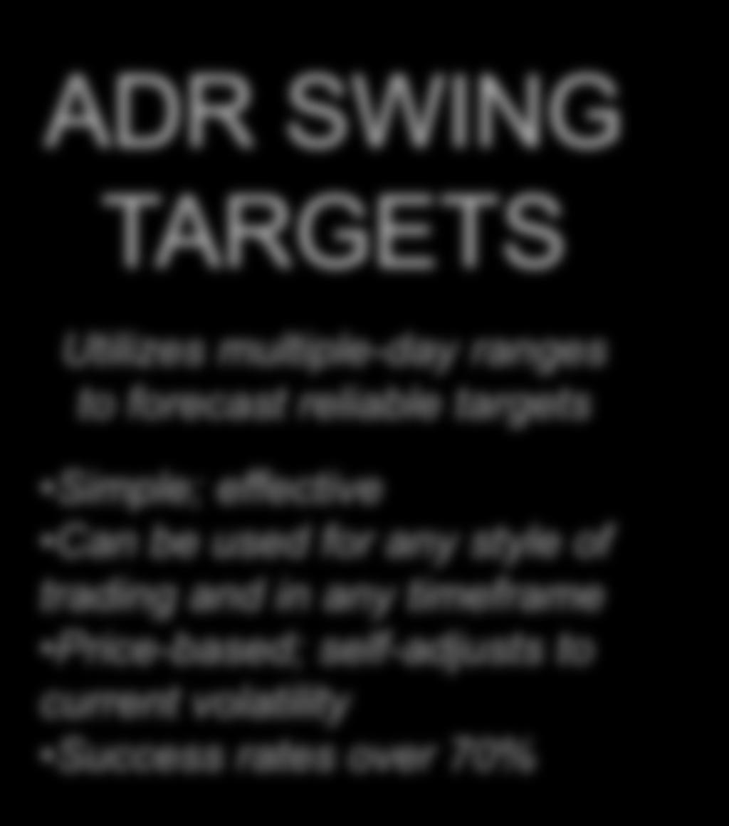 PRO-STYLE TECHNIQUES FOR TARGET FORECASTING ADR ADR SWING