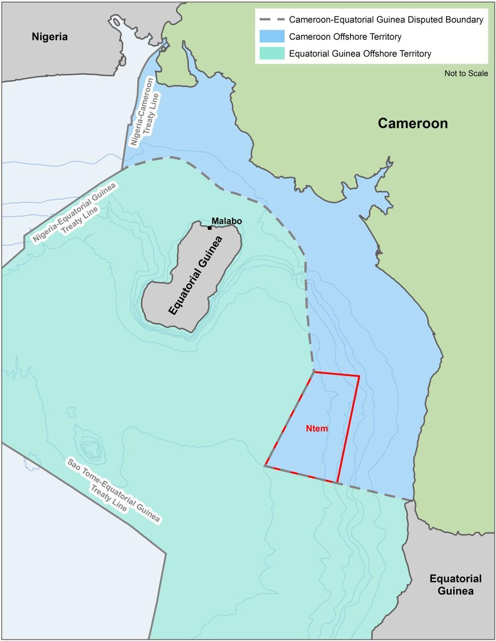 Cameroon & Equatorial Guinea Maritime Border Maritime Border Claim Equatorial Guinea made claims over Cameroon s maritime territory; The western and southern boundaries of the Ntem concession