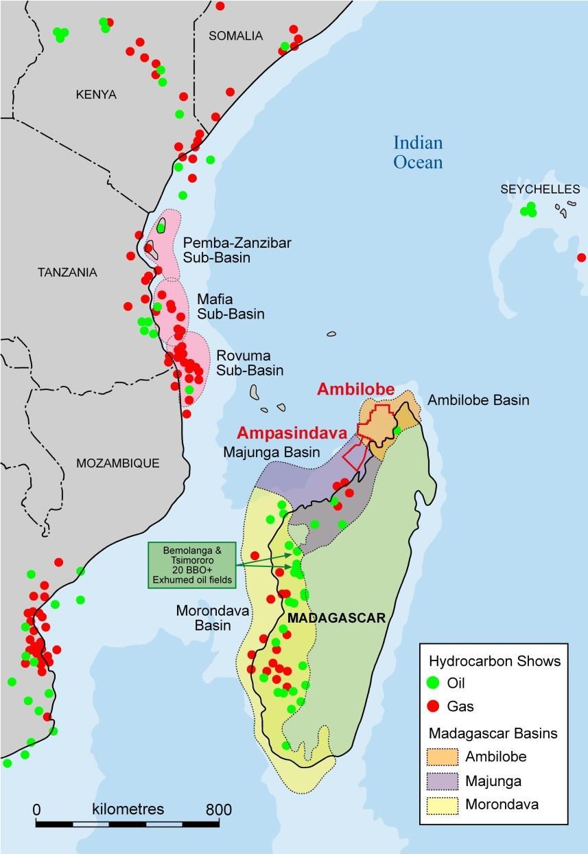 Madagascar Regional Potential Exploration of East African conjugate margins focused on Jurassic petroleum system Jurassic identified as major source rock Gas discoveries in Tertiary submarine fan and