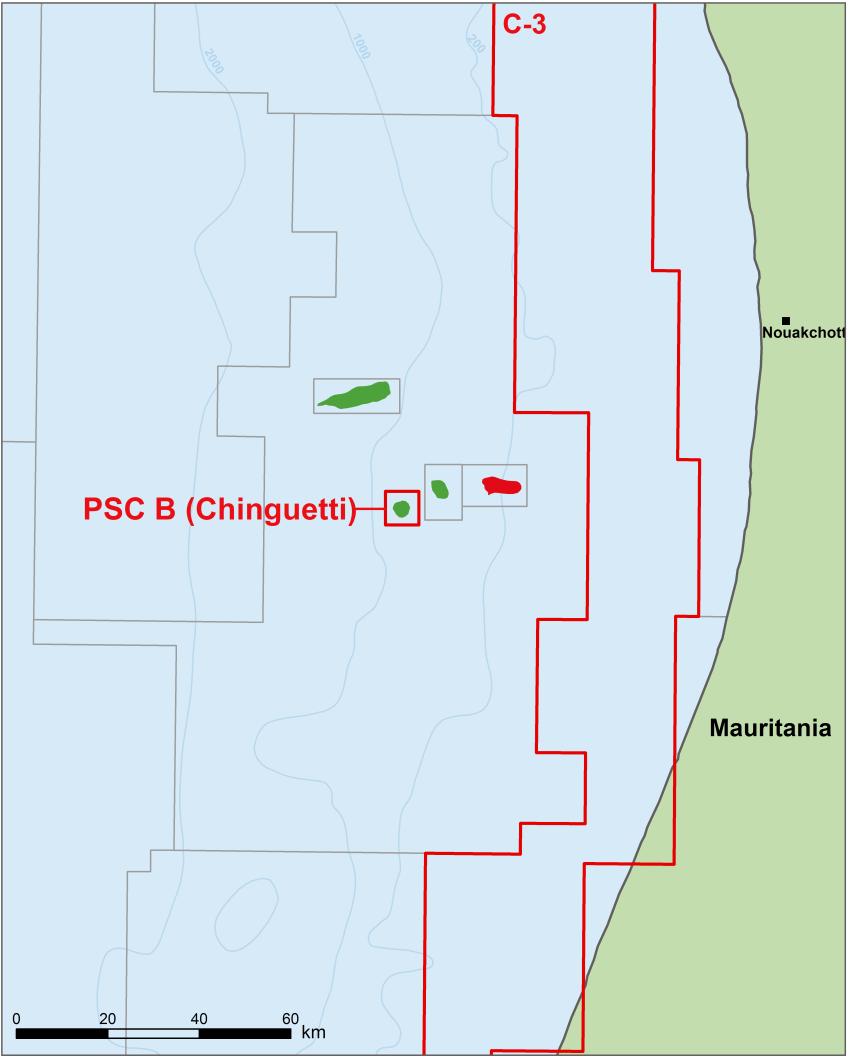 Mauritania - Production Chinguetti Field Current gross field production of ~ 5,500 bopd Sterling net financial interest in H1 2014 Economic interest via funding