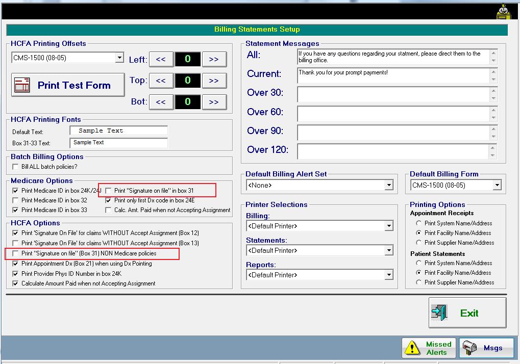 Box 32 Back to Top Box 32 can be found on a per patient basis from the Patient Management screen. 1.