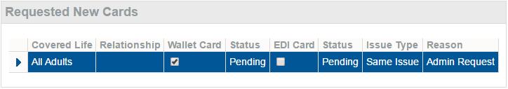 Pending the Delete Card Request option will appear in the Task Center. Select the Delete Card Request link found in the Task Center.
