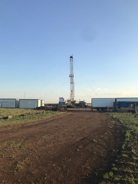 drilling ahead at 480m Second well (Cerro