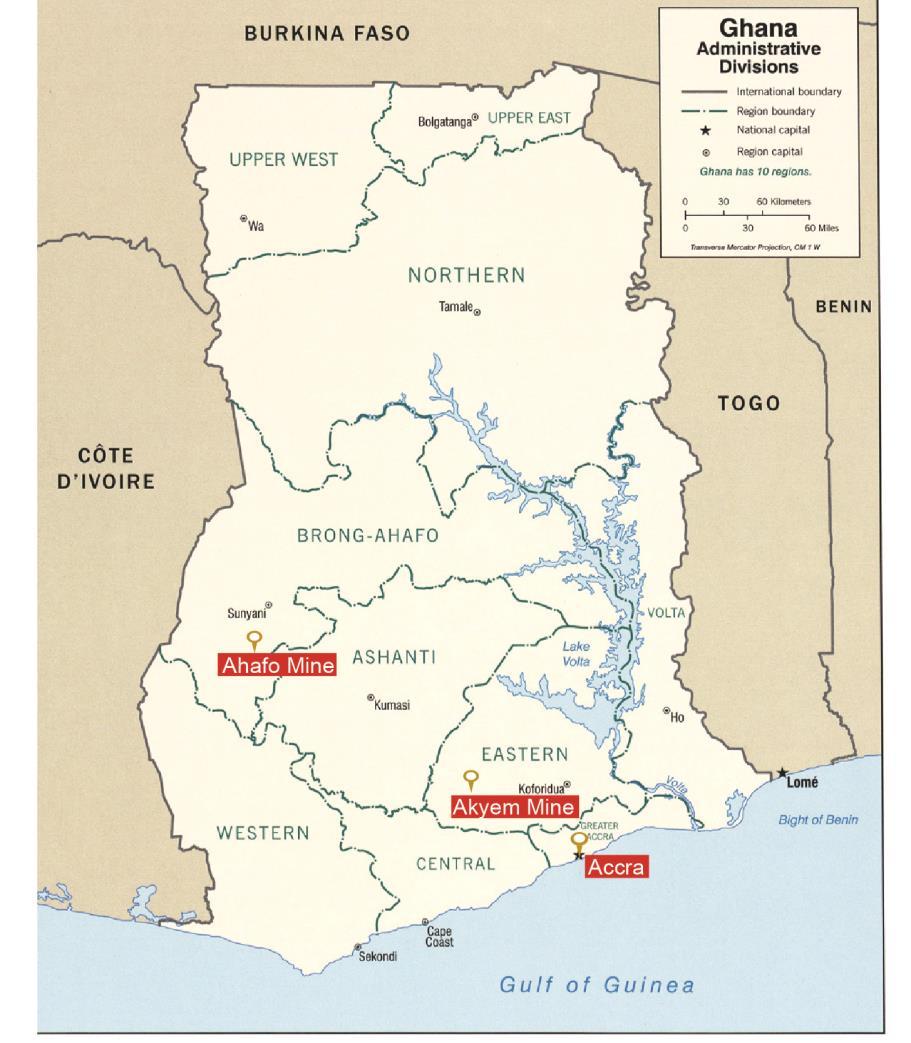 A multi-site region with potential to grow Ahafo 4 operational pits 1,000 employees 2016 Outlook 1 Production : 330 360Koz CAS: $775 - $825/oz AISC: $1,020 - $1,100/oz 2 Capex: $60-80M Ahafo North