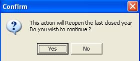 The system will ask you to confirm this process, click Yes to continue: Make sure