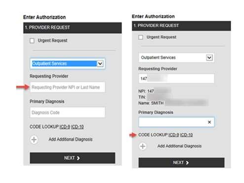 Creating a New Authorization Select
